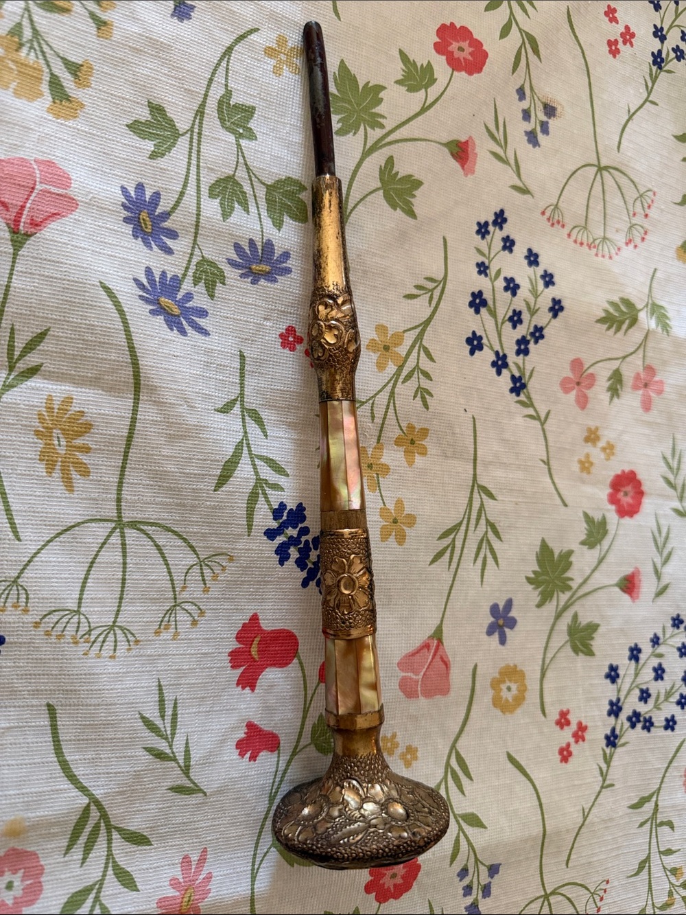 Gold Plated Art Nouveau Umbrella Handle